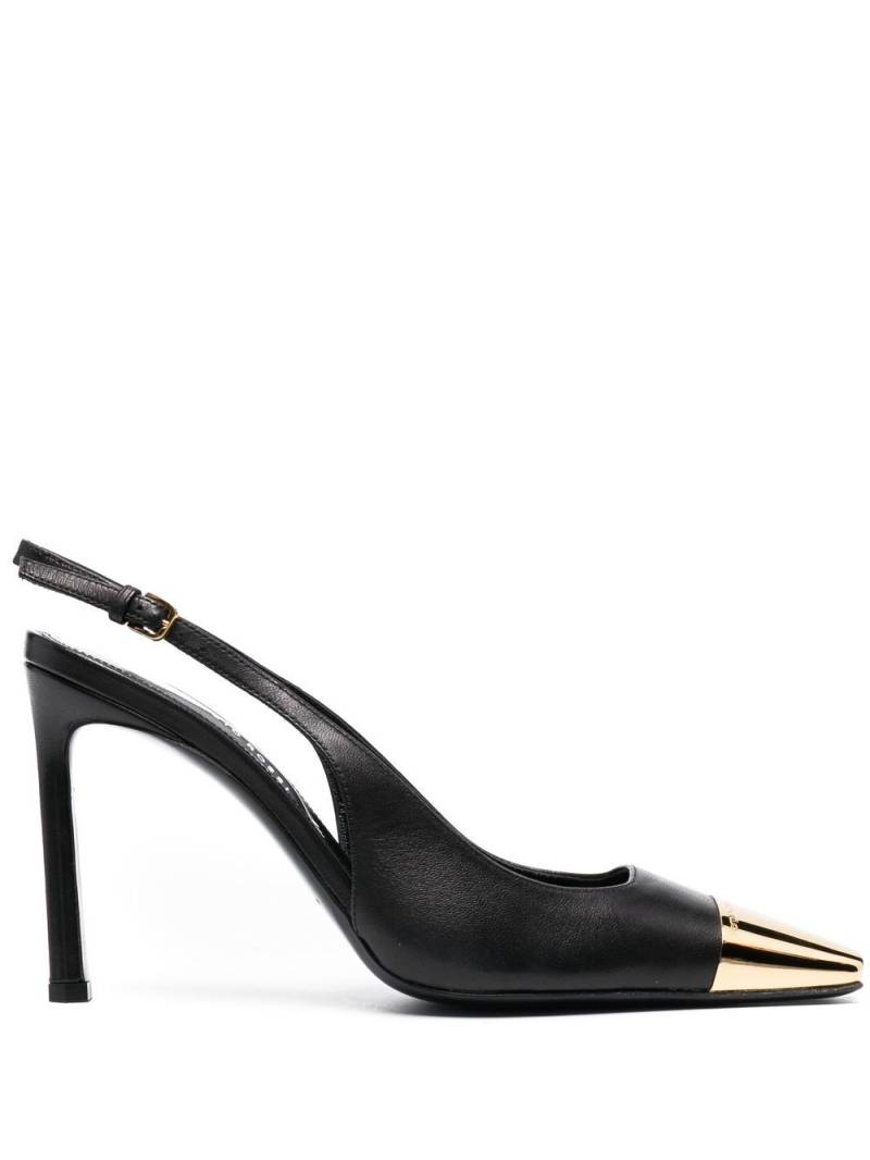 Sergio Rossi toecap slingback leather pumps - Black von Sergio Rossi