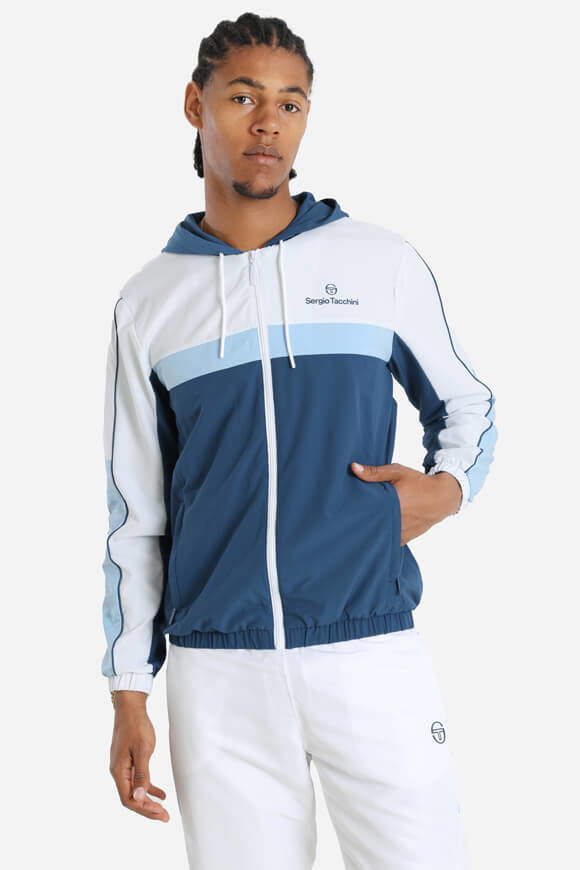 Sergio Tacchini Alata Trainingsjacke | White + Ensigne Blue | Herren  | M von Sergio Tacchini
