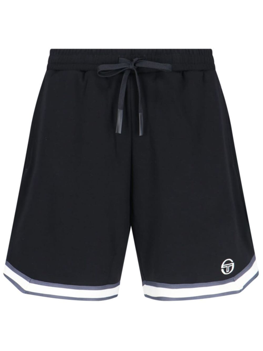 Sergio Tacchini logo-print track shorts - Black von Sergio Tacchini