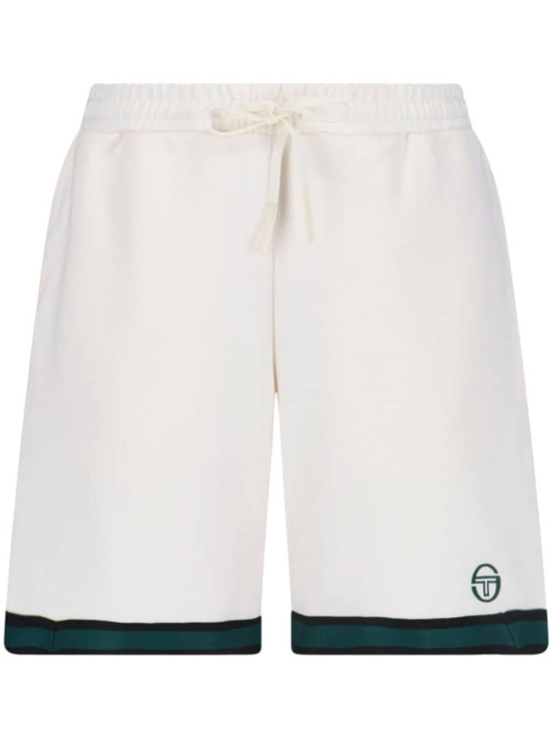 Sergio Tacchini logo-print track shorts - White von Sergio Tacchini