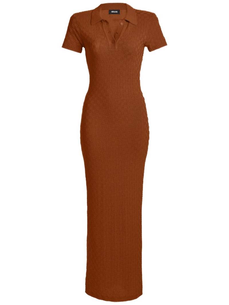 Seroya Beacon knitted dress - Brown von Seroya