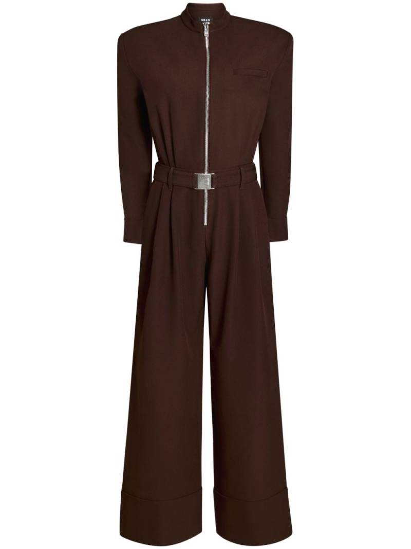 Seroya Vera crepe jumpsuit - Brown von Seroya