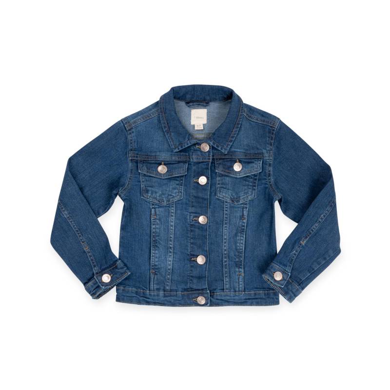 Jeansjacke Mit Knöpfen Mädchen Dunkelblau 110-116 von Sfera