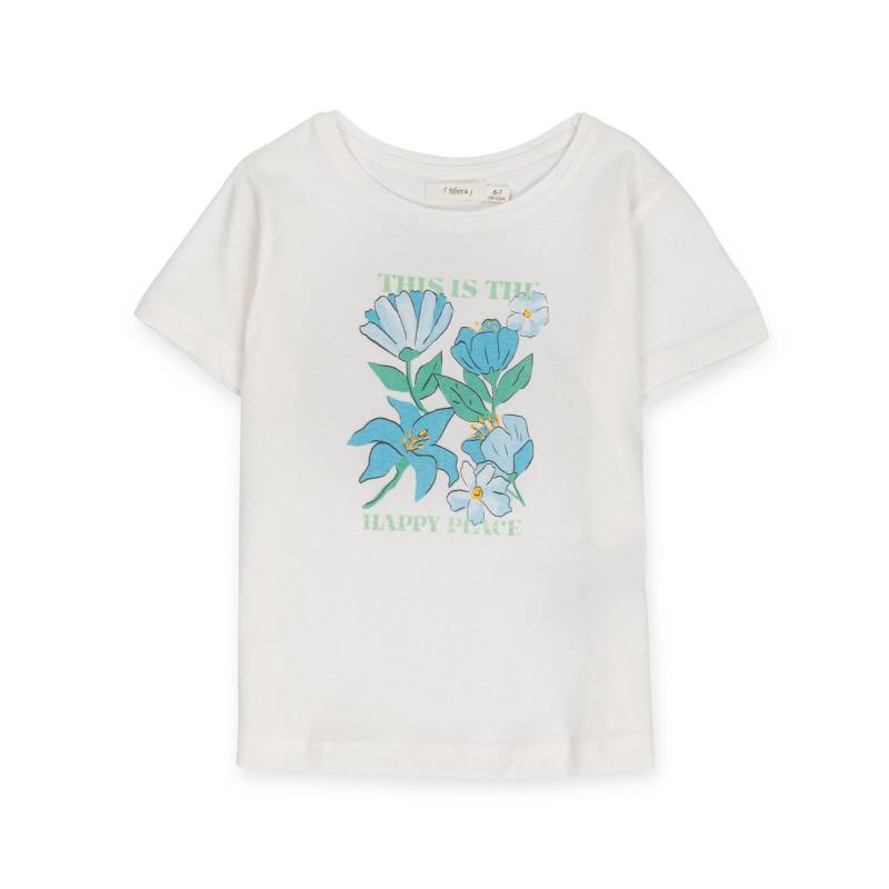 T-shirt, Kurzarm Mädchen Creme 116-122 von Sfera