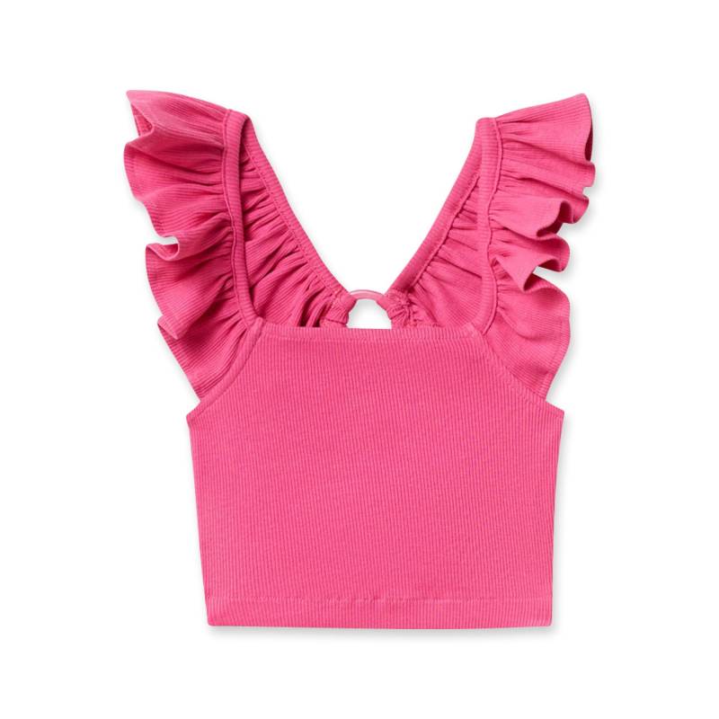 T-shirt, Kurzarm Mädchen Fuchsia 140/146 von Sfera