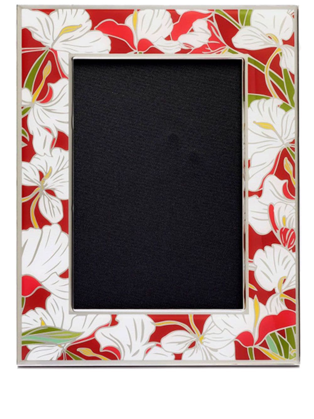 Shanghai Tang 4R Ginger Flower enamel photo frame - Red von Shanghai Tang