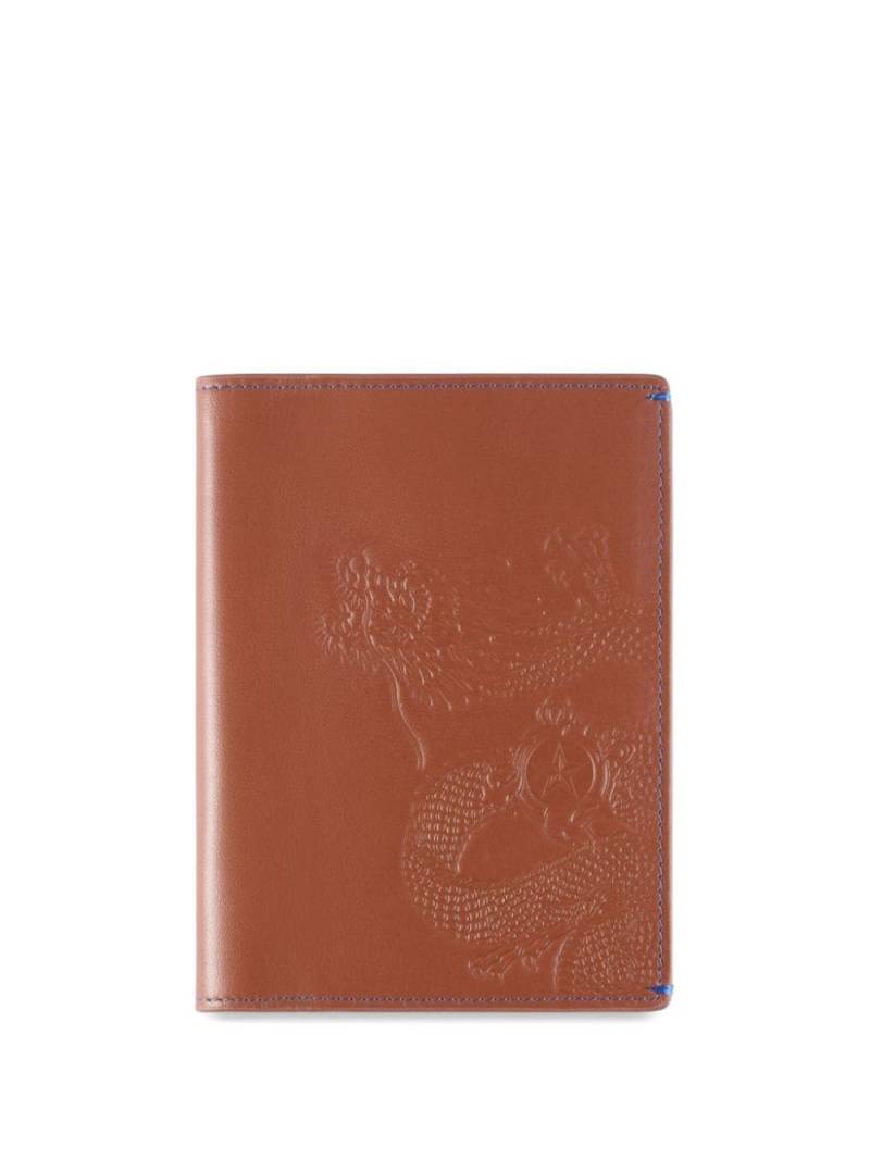 Shanghai Tang Chinese Dragon passport holder - Brown von Shanghai Tang