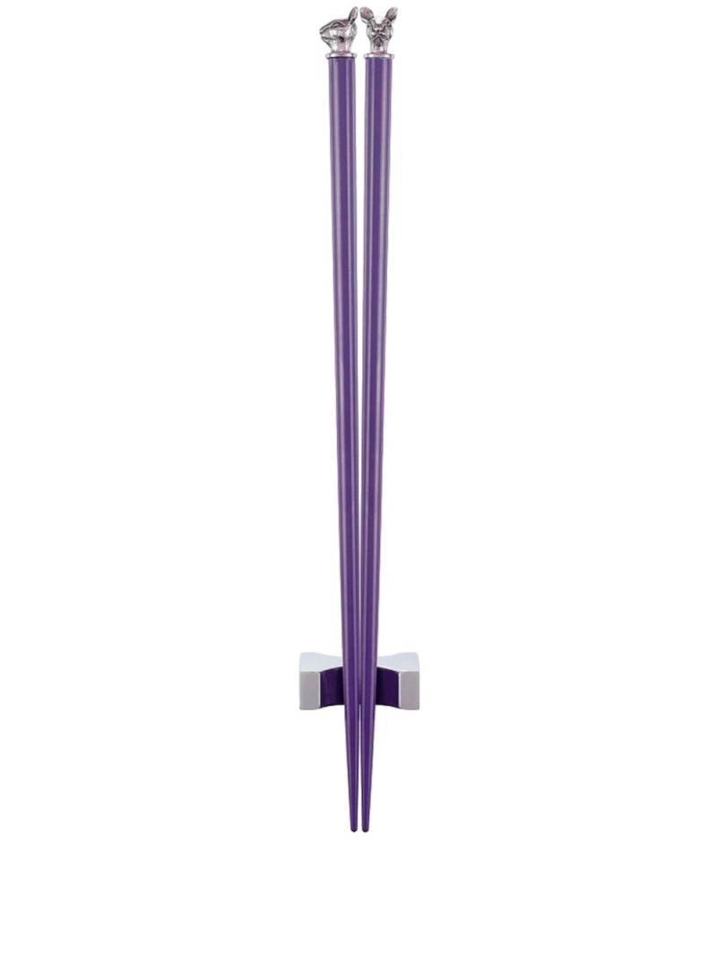 Shanghai Tang Chinese Zodiac rabbit chopsticks - Purple von Shanghai Tang