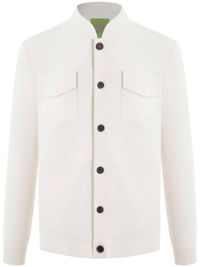 Shanghai Tang Five-Button shirt jacket - White von Shanghai Tang