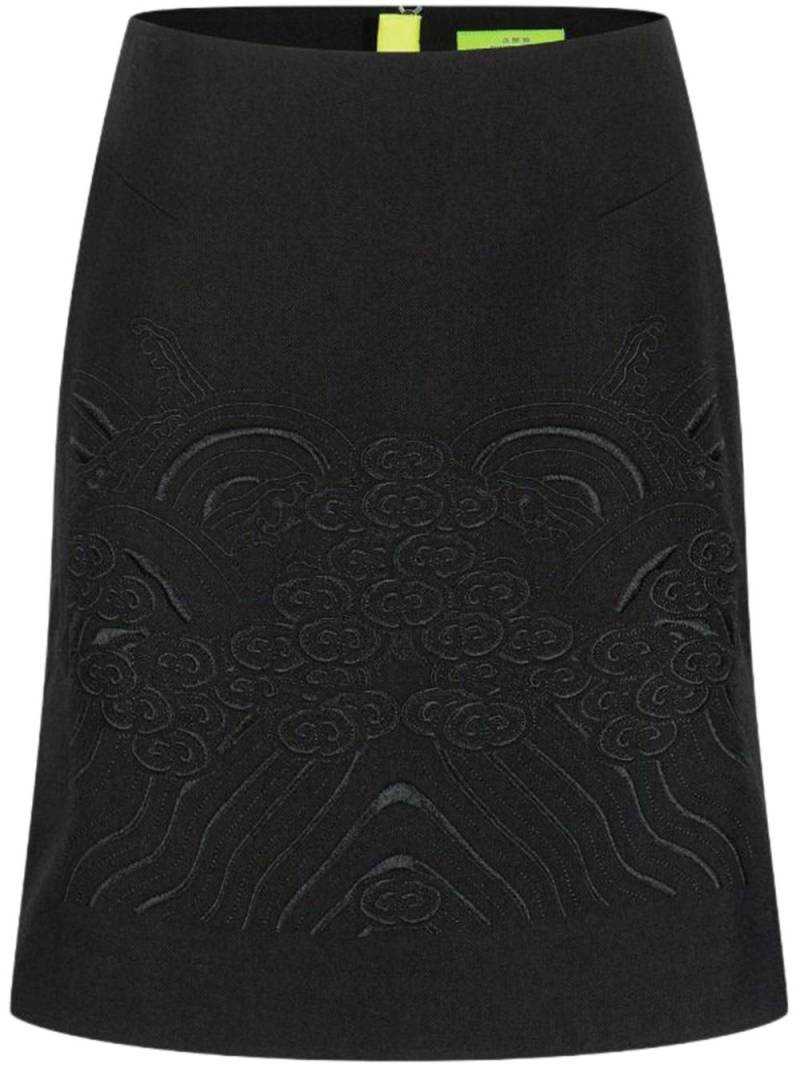 Shanghai Tang Lishui embroidered mini skirt - Black von Shanghai Tang