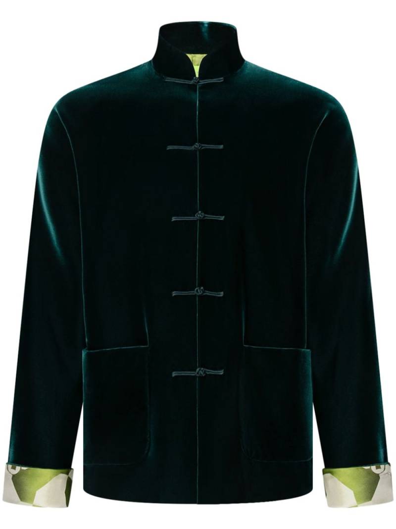 Shanghai Tang Silver Ingot velvet jacket - Green von Shanghai Tang