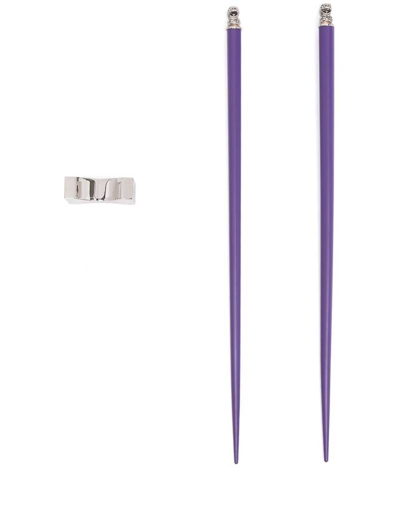 Shanghai Tang Year of the Dragon Chinese Zodiac chopsticks - Purple von Shanghai Tang