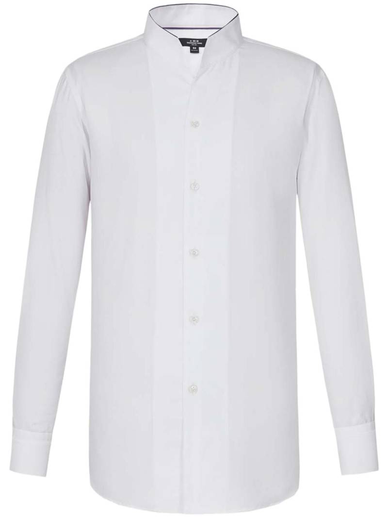 Shanghai Tang contrast-collar cotton shirt - White von Shanghai Tang