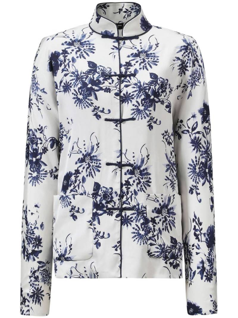 Shanghai Tang floral-print cotton jacket - White von Shanghai Tang