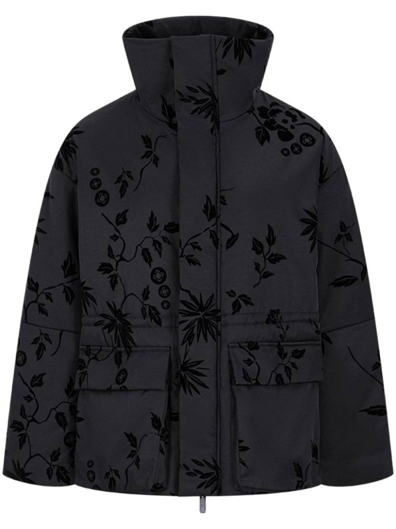 Shanghai Tang floral-print padded jacket - Black von Shanghai Tang