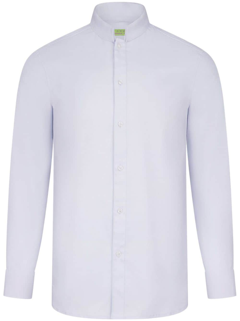 Shanghai Tang logo-embroidered poplin shirt - White von Shanghai Tang