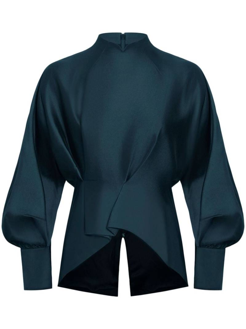 Shanghai Tang mandarin-collar blouse - Blue von Shanghai Tang