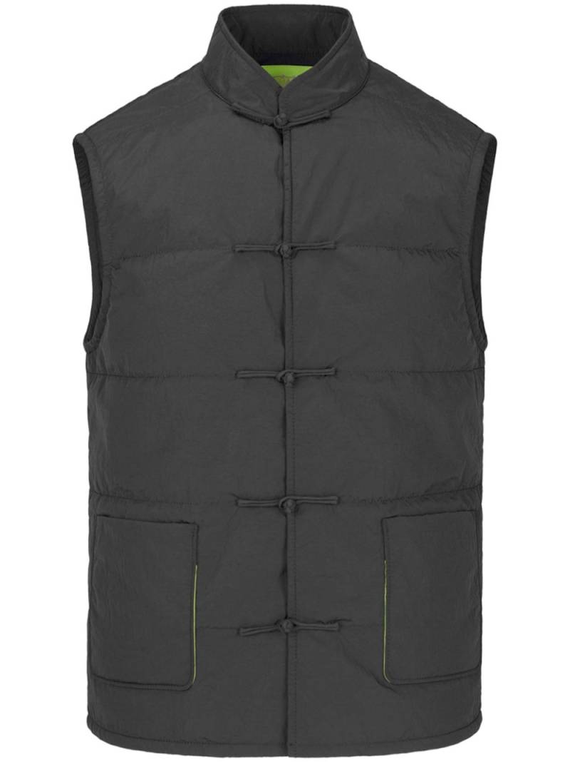 Shanghai Tang quilted buttoned vest - Black von Shanghai Tang