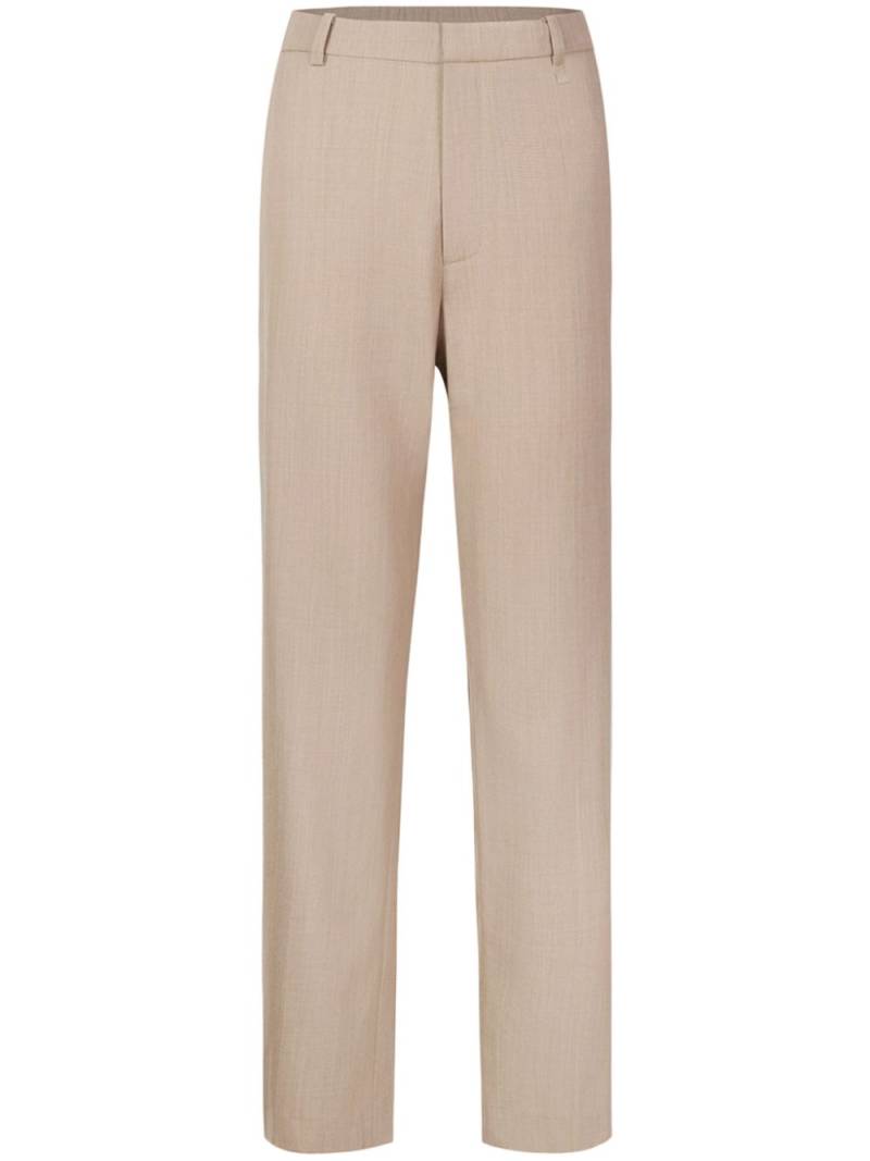 Shanghai Tang rear elasticated-waistband tailored trousers - Neutrals von Shanghai Tang