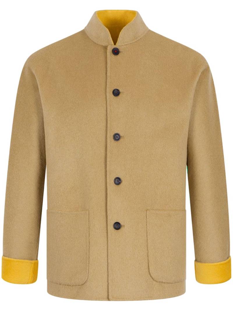 Shanghai Tang reversible five-button jacket - Yellow von Shanghai Tang