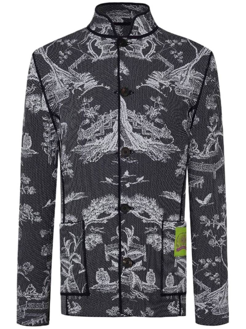 Shanghai Tang reversible jacquard jacket - Blue von Shanghai Tang