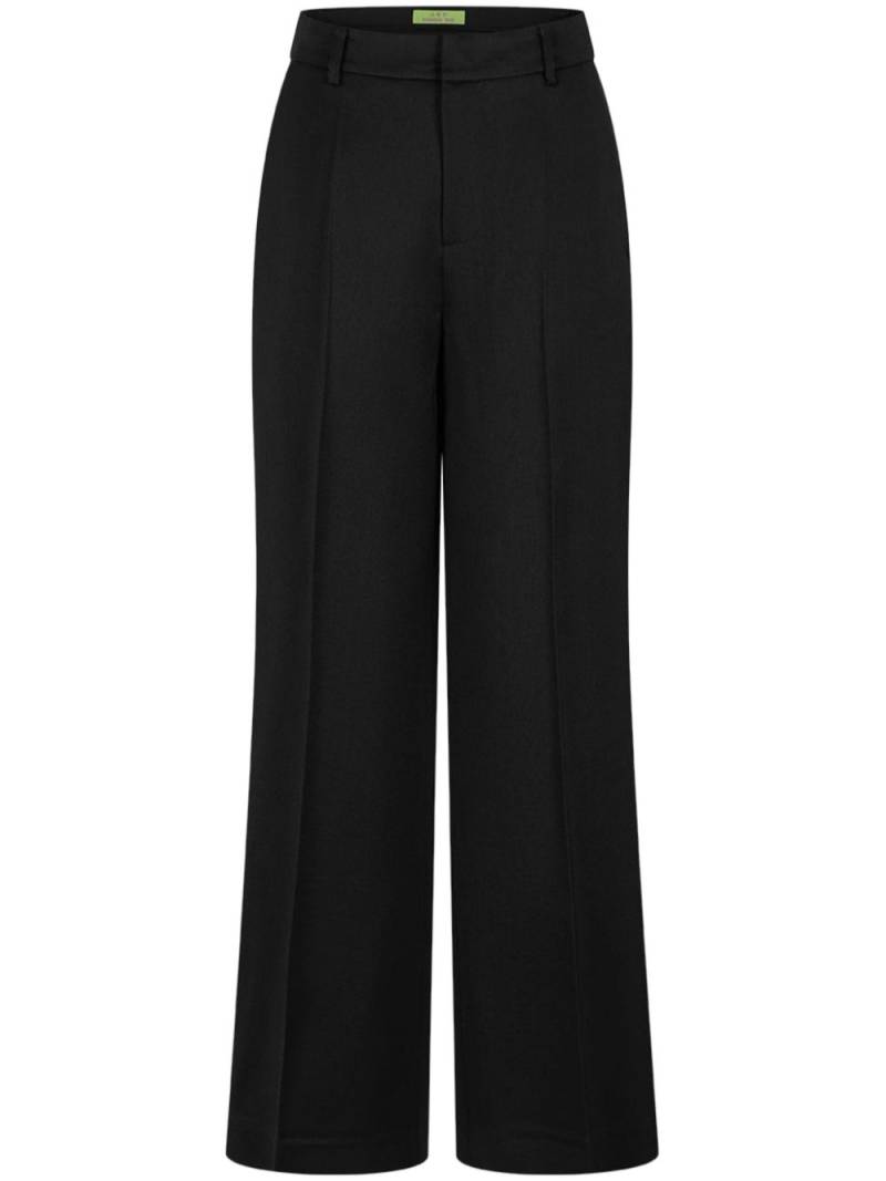 Shanghai Tang silk straight-leg trousers - Black von Shanghai Tang