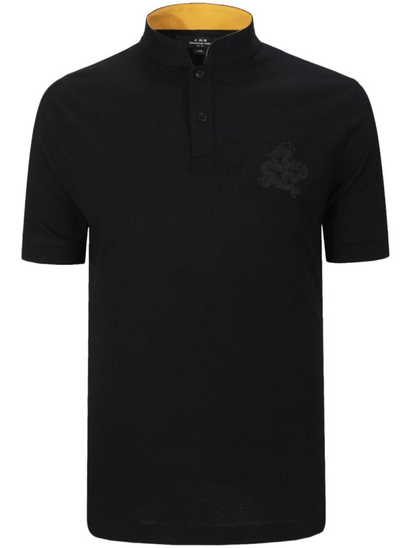 Shanghai Tang x Jacky Tsai dragon-embroidery polo shirt - Black von Shanghai Tang