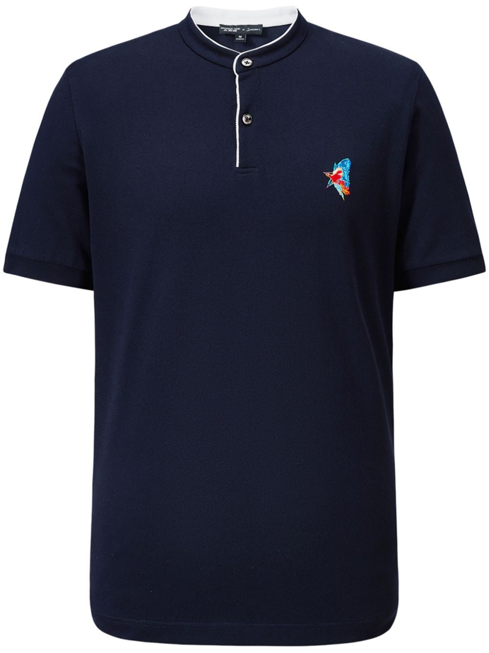 Shanghai Tang x Jacky Tsai mandarin-collar polo shirt - Blue von Shanghai Tang