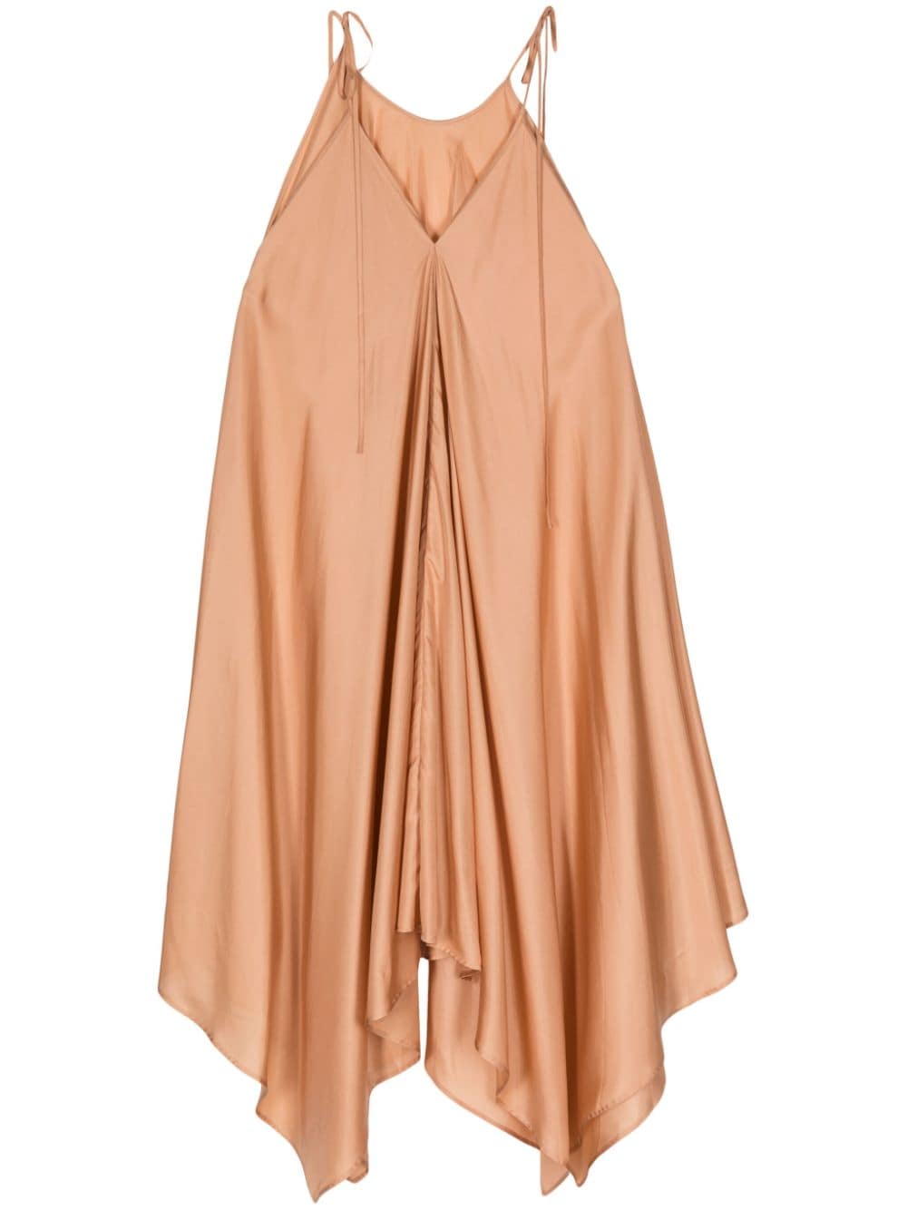 Shanshan Ruan asymmetric silk dress - Pink von Shanshan Ruan