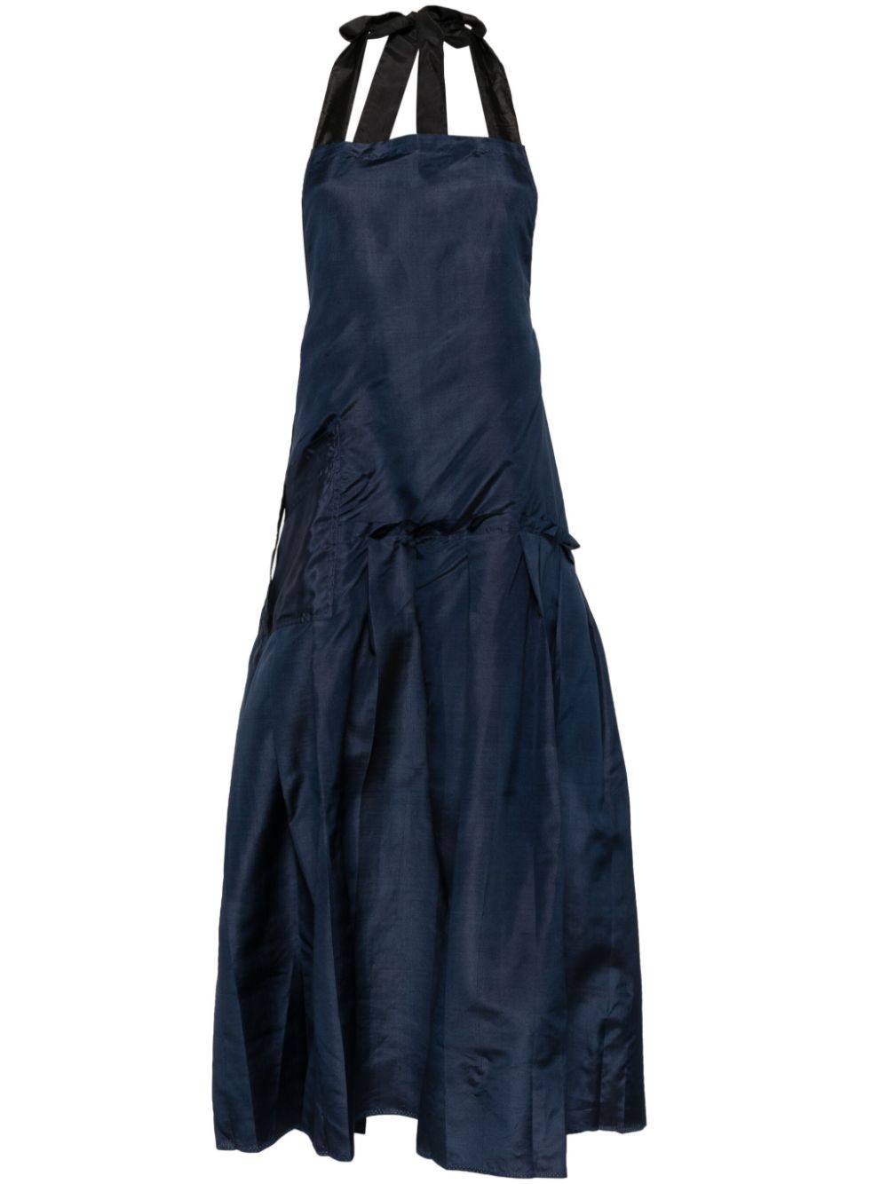 Shanshan Ruan vintage pleated apron dress - Blue von Shanshan Ruan