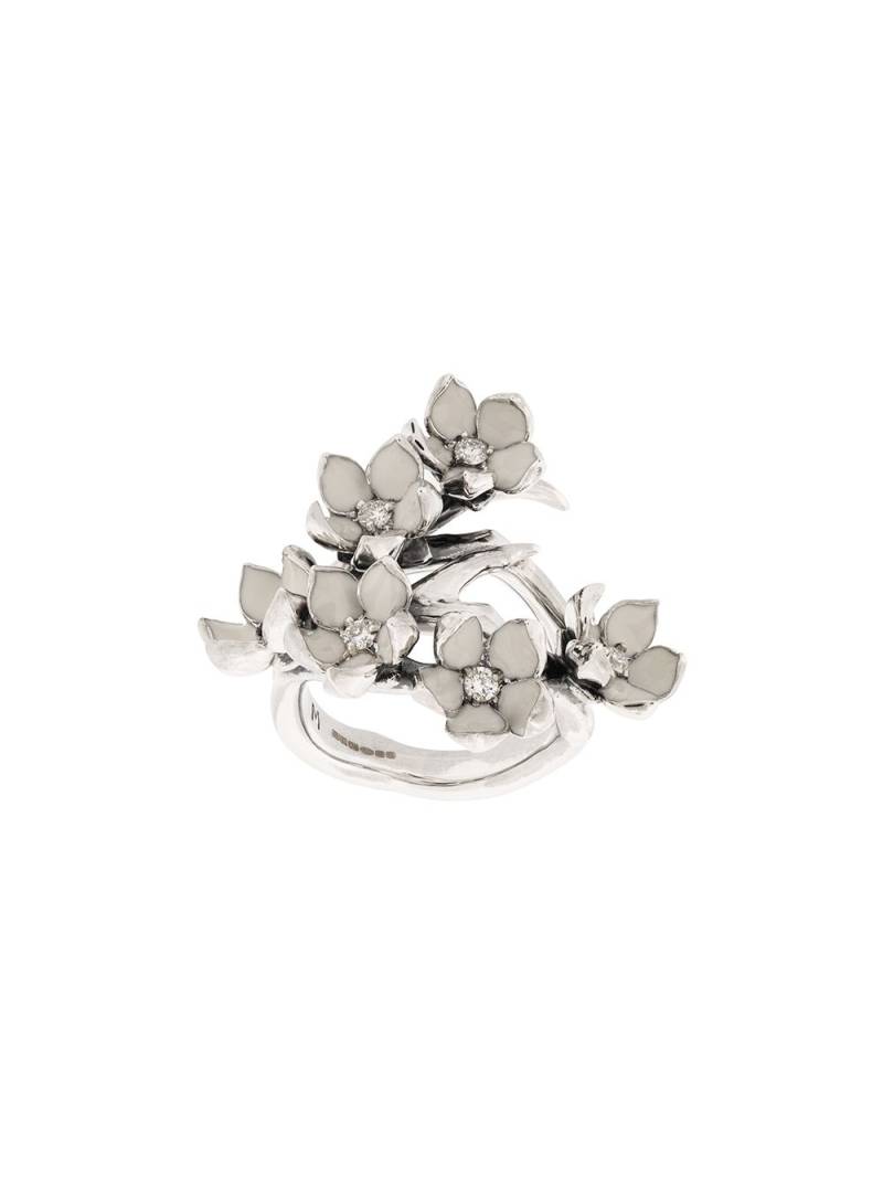 Shaun Leane Cherry Blossom diamond ring - Silver von Shaun Leane