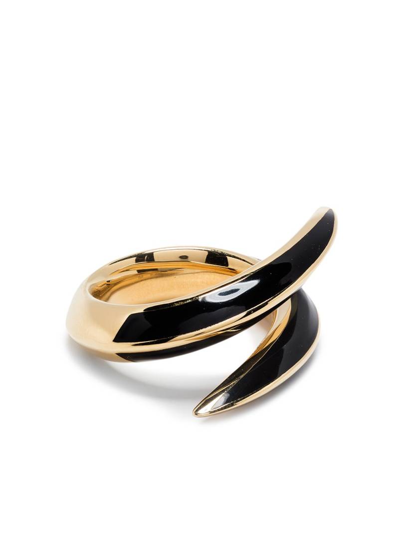 Shaun Leane Sabre Deco gold vermeil-plated ring - Black von Shaun Leane