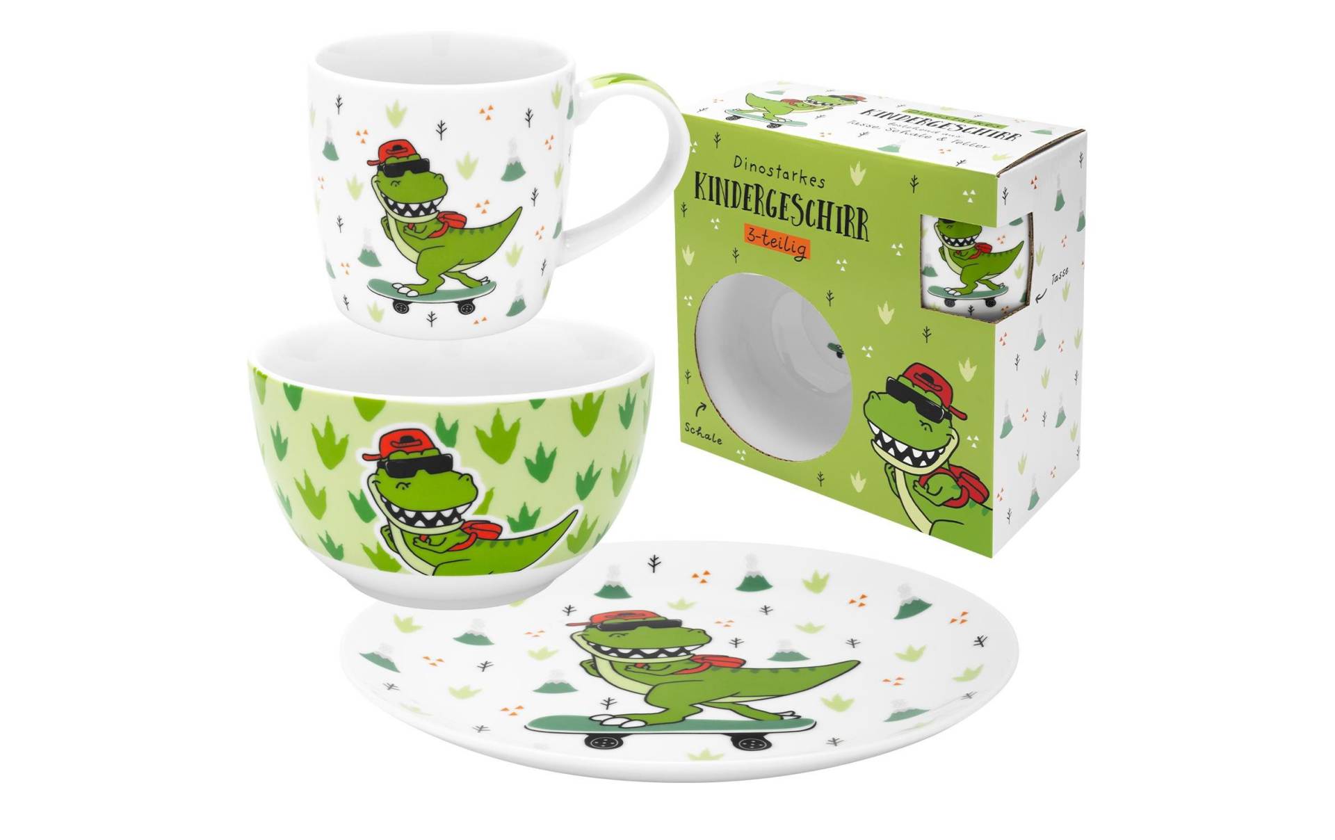 Sheepworld Kindergeschirr-Set »Dinosaurier 3-teilig« von Sheepworld