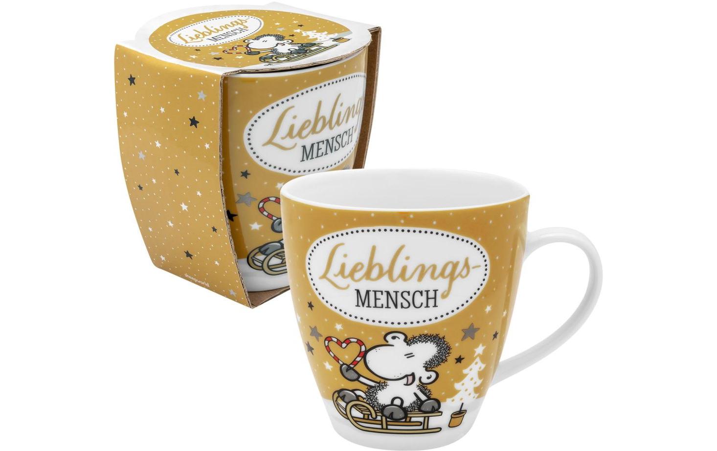 Sheepworld Tasse »Lieblingsmensch 450 ml, 1 Stück, Braun«, (1 tlg.) von Sheepworld