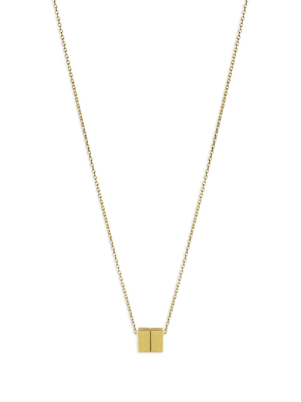 Shihara 18kt yellow gold Cube 01 necklace von Shihara