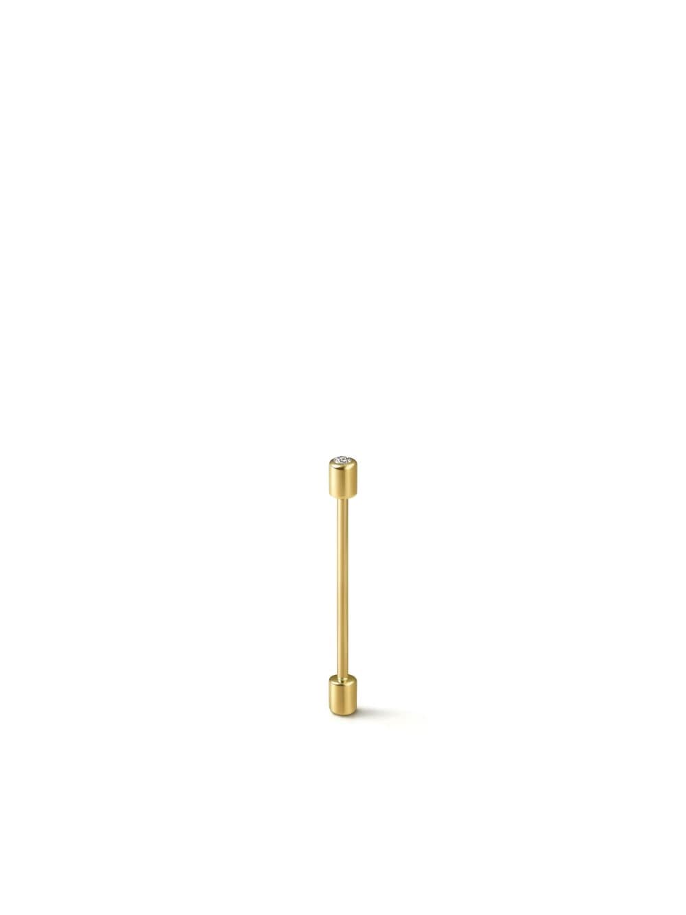 Shihara 18kt yellow gold Twist Pin 02 diamond earring von Shihara