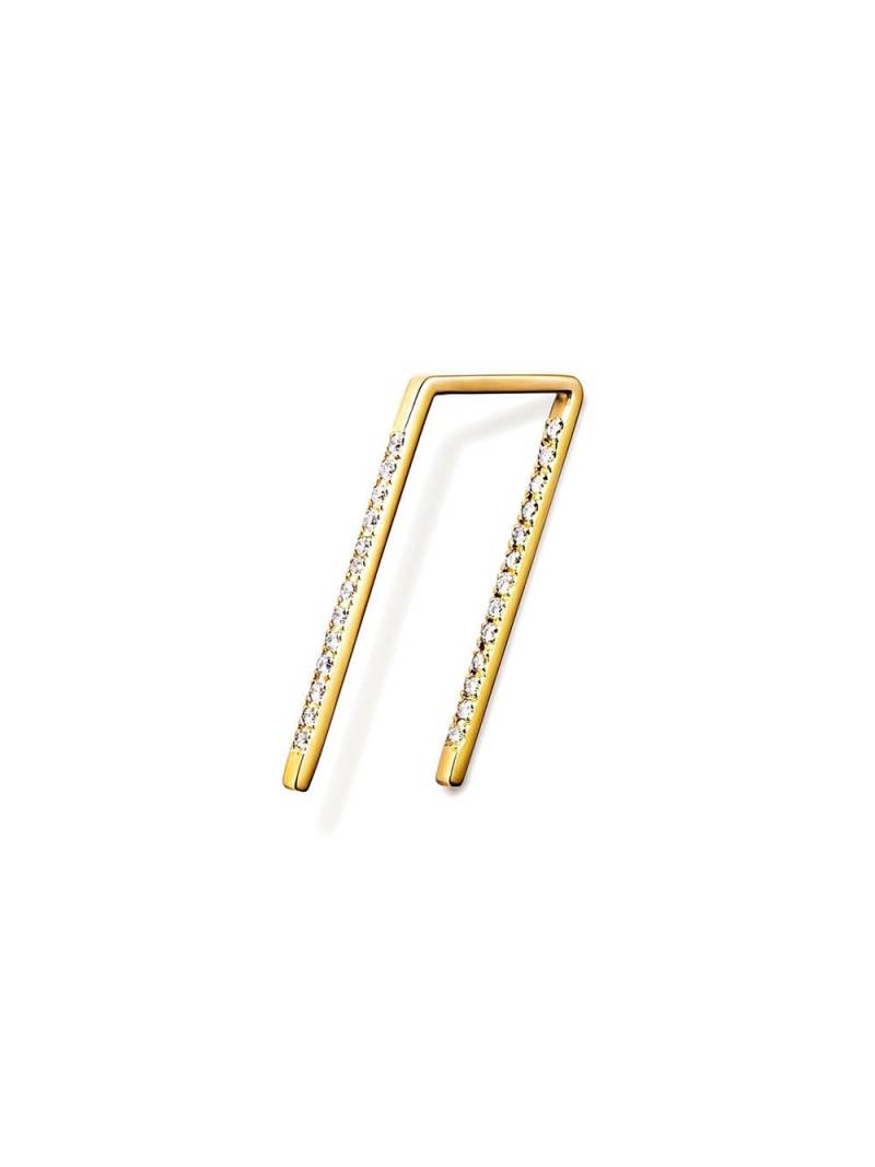 Shihara Diamond Post Earring 0202 - Metallic von Shihara