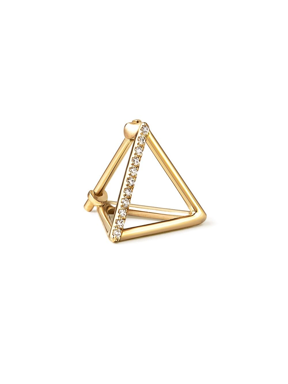 Shihara Diamond Triangle Earring 10 (01) - Metallic von Shihara