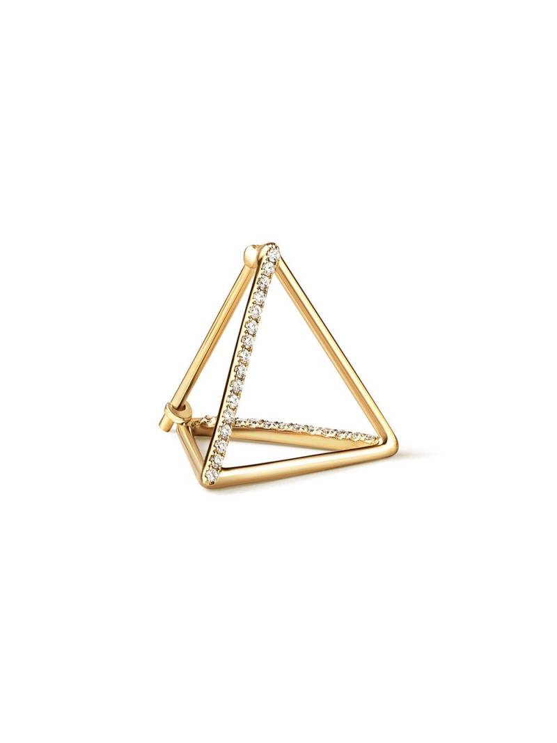 Shihara Diamond Triangle Earring 15 (02) - Metallic von Shihara