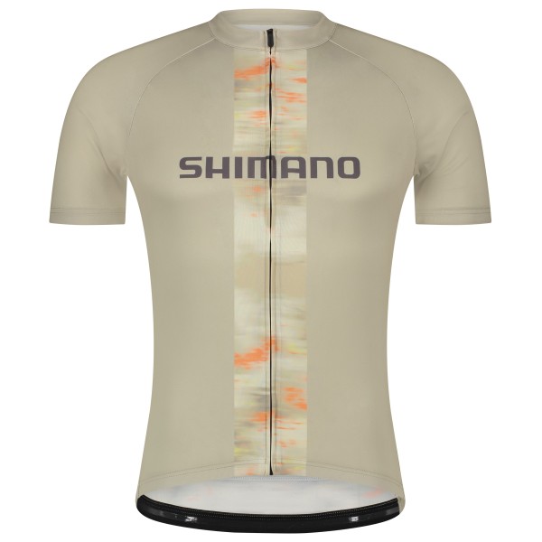 Shimano - Logo Short Sleeves Jersey - Velotrikot Gr S beige von Shimano