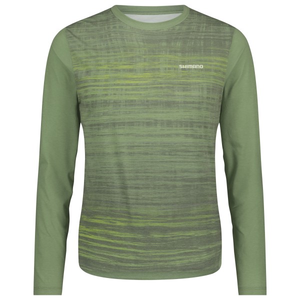 Shimano - Spazio Long Sleeves Jersey Printed - Velotrikot Gr S oliv/grün Shimano - Spazio Long Sleeves Jersey Printed - Velotrikot Gr S oliv/grün von Shimano
