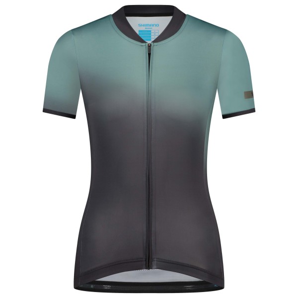 Shimano - Women's Evolve Avventura Short Sleeves Jersey - Velotrikot Gr L grau von Shimano