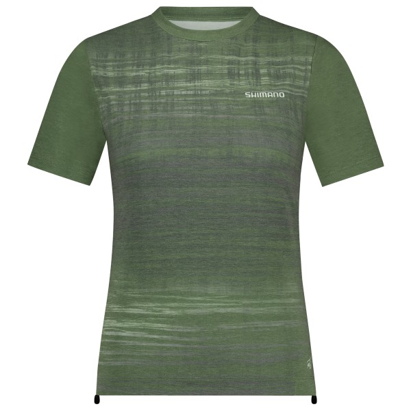 Shimano - Women's Spazio Short Sleeves Jersey Printed - Velotrikot Gr M oliv von Shimano
