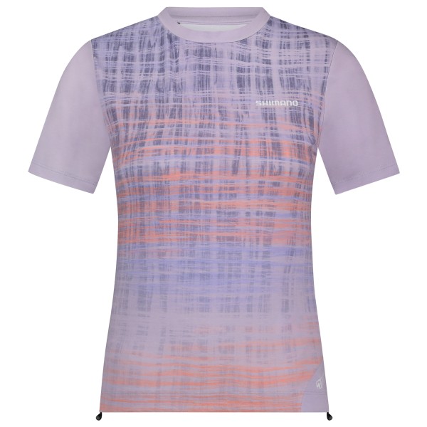 Shimano - Women's Spazio Short Sleeves Jersey Printed - Velotrikot Gr S lila von Shimano