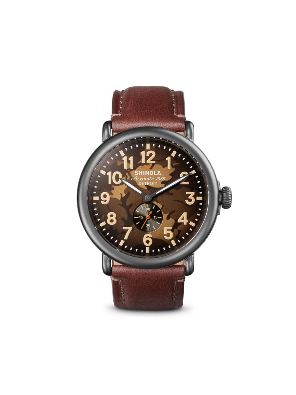 Shinola Runwell Sub Second 47mm - Brown von Shinola