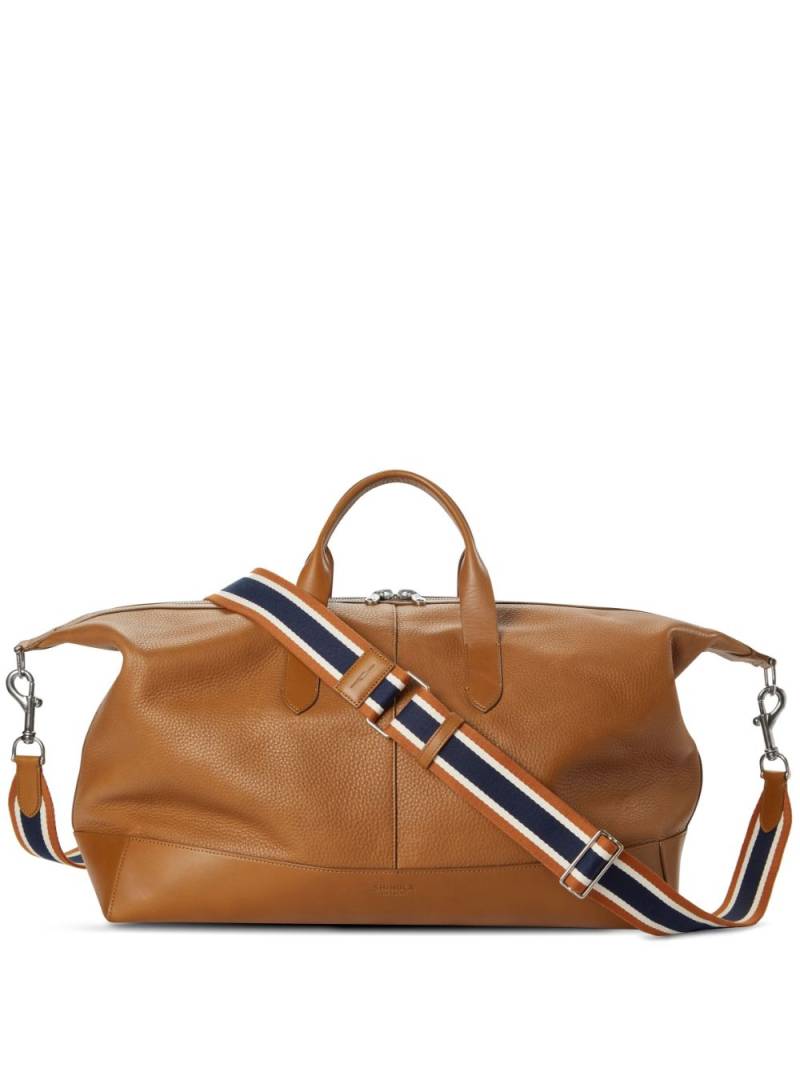 Shinola Canfield Classic grained-leather holdall - Brown von Shinola