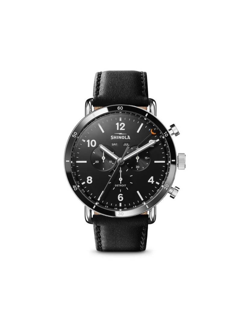 Shinola Canfield Sport 45mm - Black von Shinola