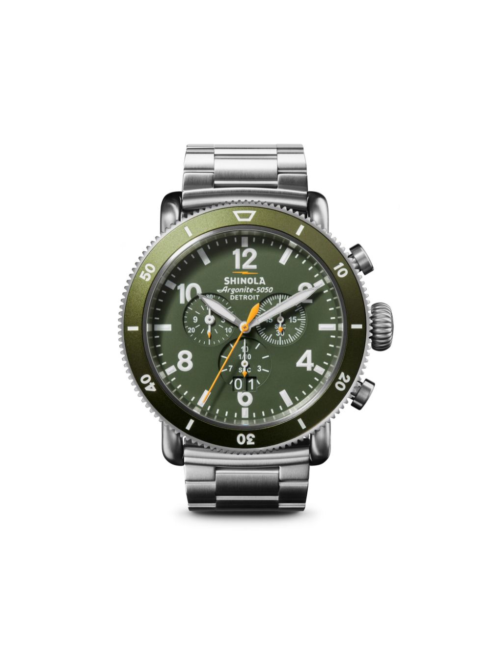 Shinola Runwell Sport Chrono 48mm - Silver von Shinola