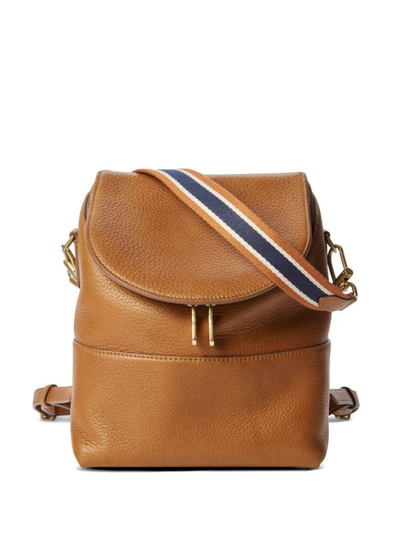 Shinola The Mini Pocket grained-leather backpack - Brown von Shinola