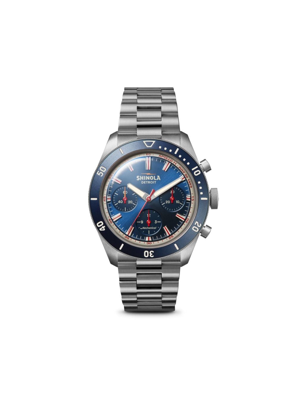 Shinola The Mooncraft Monster Chrono 43mm watch - Blue von Shinola